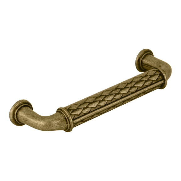 Amerock BP53028DBS-XCP10 Padma Collection Cabinet Pull 3 3/4" Center to Center Distressed Brass - pack of 10