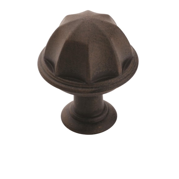 Amerock BP53035ART-XCP2 Antique Rust Eydon Transitional Round Cabinet Knob 1" Diameter For Kitchen And Cabinet Hardware Antique Rust - pack of 2