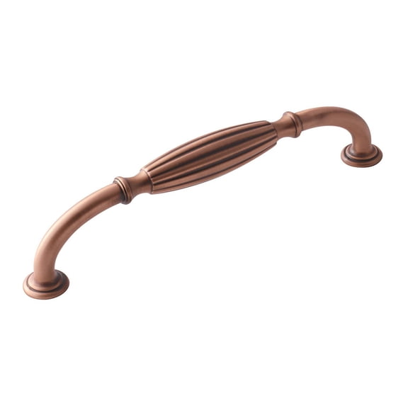 Amerock BP55226BC-XCP10 Blythe Traditional Kitchen Cabinet Pull 8" Center to Center Brushed Copper - pack of 10