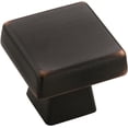 thumbnail image 1 of Amerock Cabinet Knob 1-3/16" H X 1-3/16"W Square Oil Rubbed Bronze 1-1/16" Proj., 1 of 3