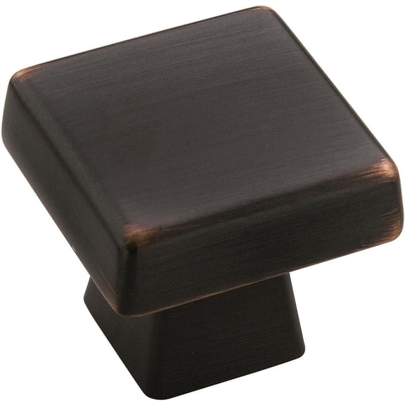 Amerock Cabinet Knob 1-3/16" H X 1-3/16"W Square Oil Rubbed Bronze 1-1/16" Proj.