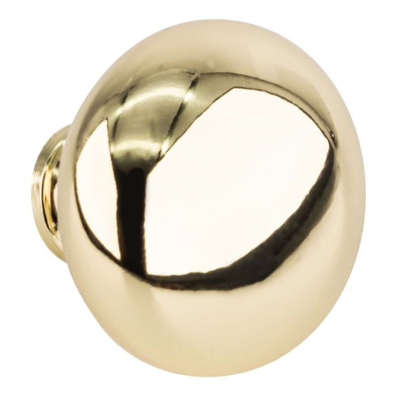 Amerock BP7723-XCP120 Polished Brass Transitional Mushroom Round Cabinet Knob 1-1/2" Diameter For Kitchen And Cabinet Hardware - pack of 120