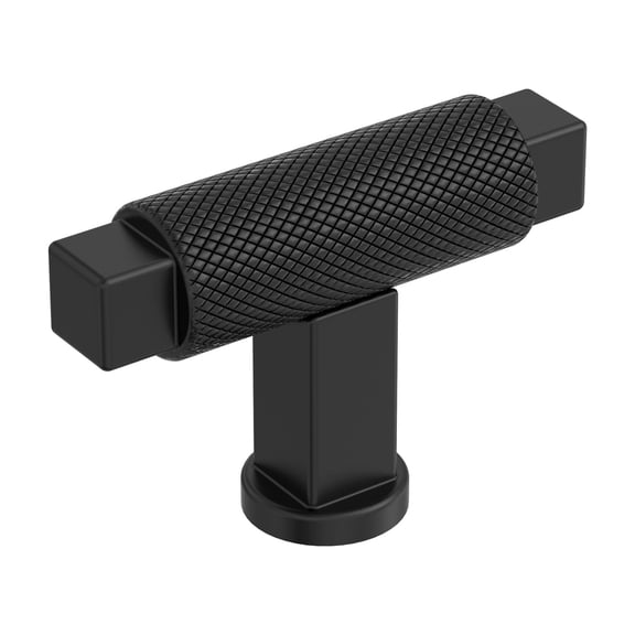 Amerock Balata 2 inch (51mm) Length Matte Black Cabinet Knob