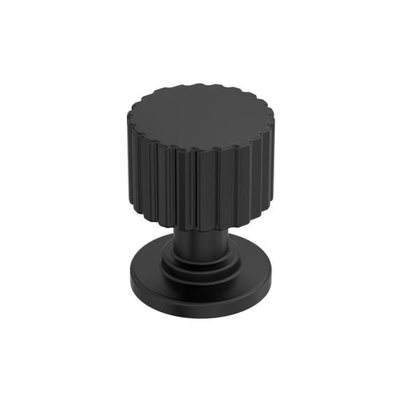 Amerock Ballard 1 inch (25mm) Diameter Matte Black Cabinet Knob