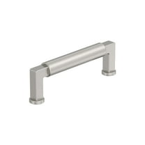 Amerock Balon 3-3/4 inch (96mm) Center-to-Center Satin Nickel Cabinet Pull