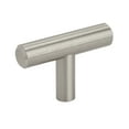 thumbnail image 1 of Amerock Bar Pulls 1-15/16 inch (49mm) Length Satin Nickel Cabinet Pull - 10 Pack, 1 of 9