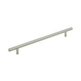 thumbnail image 1 of Amerock Bar Pulls 10-1/16 inch (256mm) Center-to-Center Satin Nickel Cabinet Pull, 1 of 8