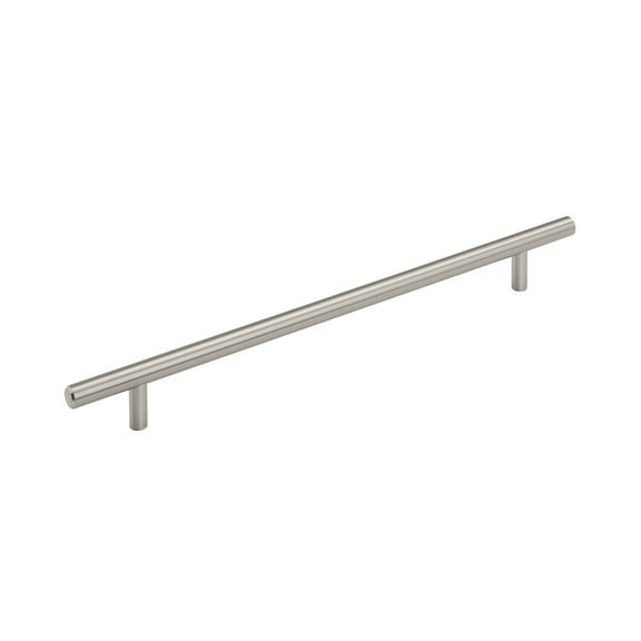 Amerock Bar Pulls 10-1/16 inch (256mm) Center-to-Center Satin Nickel Cabinet Pull