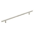 thumbnail image 1 of Amerock Bar Pulls 10-1/16 inch (256mm) Center-to-Center Stainless Steel Cabinet Pull, 1 of 11