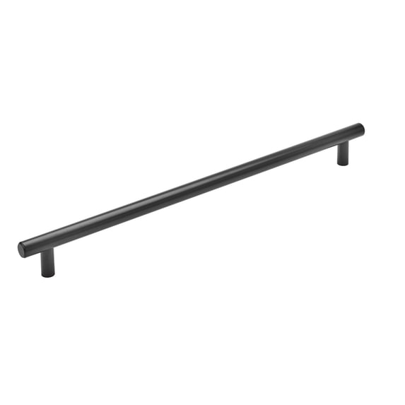 Amerock Bar Pulls 18 inch (457mm) Center-to-Center Matte Black Appliance Pull