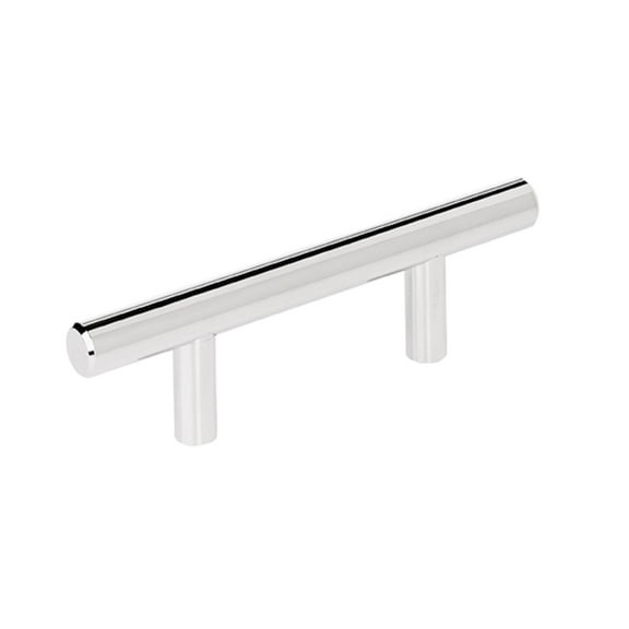 Amerock Bar Pulls 2-1/2 inch (64mm) Center-to-Center Polished Nickel Cabinet Pull - 10 Pack