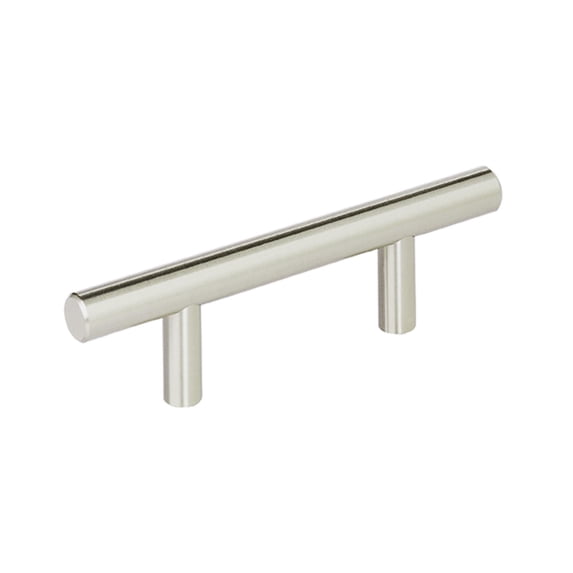 Amerock Bar Pulls 2-1/2 inch (64mm) Center-to-Center Sterling Nickel Cabinet Pull - 10 Pack