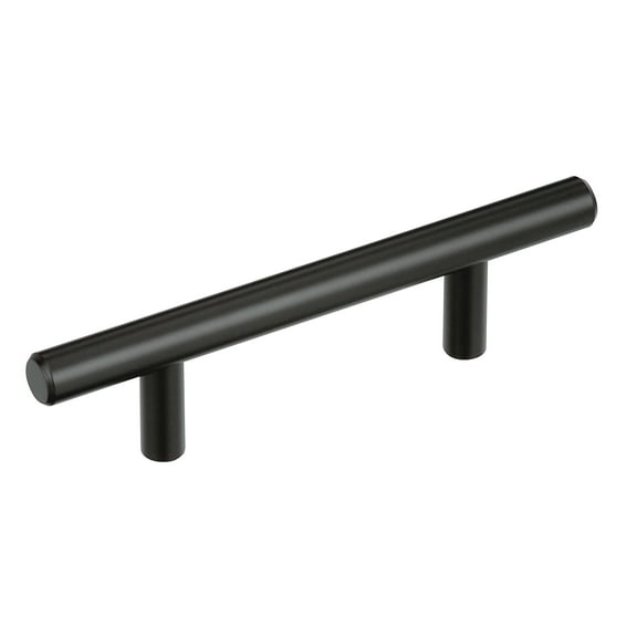 Amerock Bar Pulls 3 inch (76mm) Center-to-Center Matte Black Cabinet Pull - 10 Pack