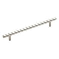 thumbnail image 1 of Amerock Bar Pulls 7-9/16 in (192 mm) Center-to-Center Sterling Nickel Cabinet Pull - 10 Pack, 1 of 4