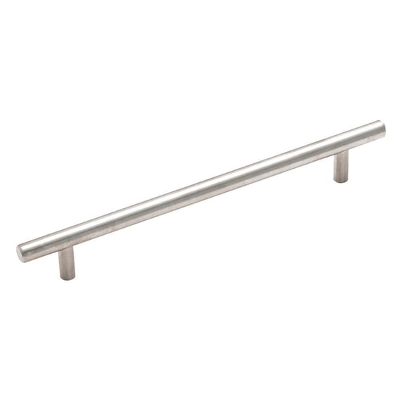 Amerock Bar Pulls 7-9/16 in (192 mm) Center-to-Center Sterling Nickel Cabinet Pull - 10 Pack