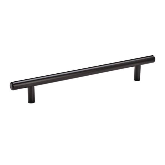 Amerock Bar Pulls 7 inch (178mm) Center-to-Center Matte Black Cabinet Pull - 10 Pack