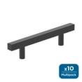 thumbnail image 1 of Amerock Bar Pulls Square 3-3/4 inch (96mm) Center-to-Center Matte Black Cabinet Pull - 10 Pack, 1 of 5