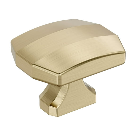 Amerock Bellamy 1-1/2 inch (38mm) Length Golden Champagne Cabinet Knob