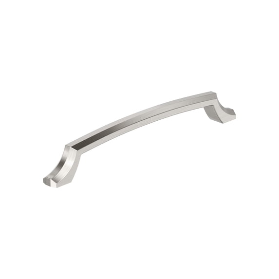 Amerock Bellamy 7-9/16 inch (192mm) Center-to-Center Satin Nickel Cabinet Pull