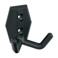 thumbnail image 1 of Amerock Benton Transitional Double Prong Matte Black Wall Hook, 1 of 9