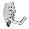 thumbnail image 1 of Amerock Benton Transitional Double Prong Polished Chrome Wall Hook, 1 of 9
