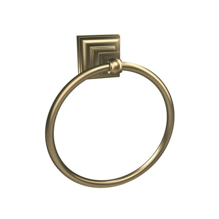 Amerock Markham Hardware Included Towel Ring, Gold