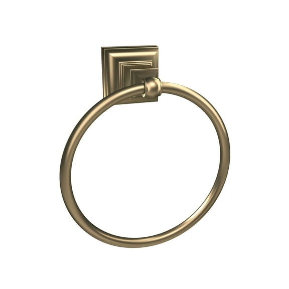 Amerock Markham Hardware Included Towel Ring, Gold