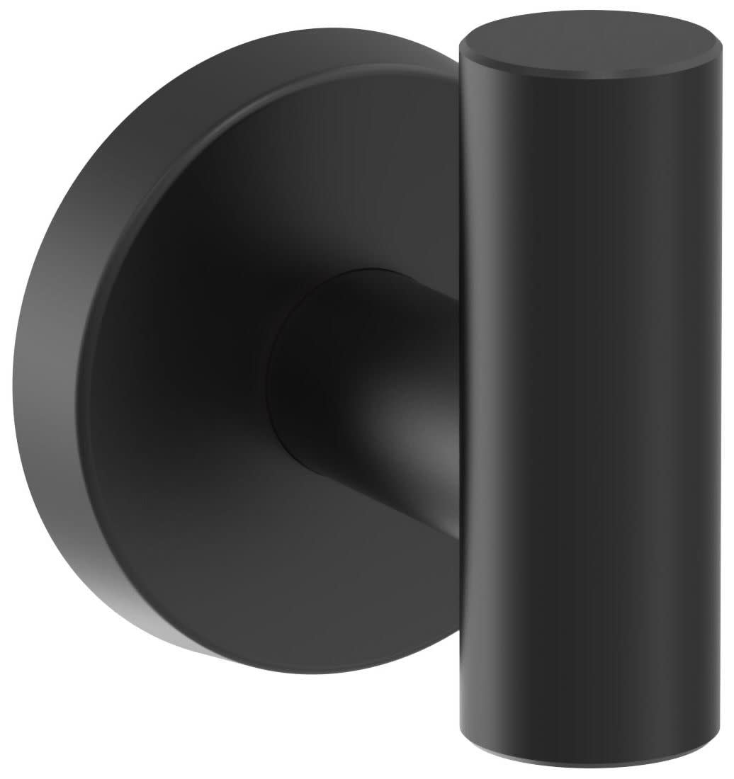 Matte Black Modern Minimalist Single Prong Robe Hook
