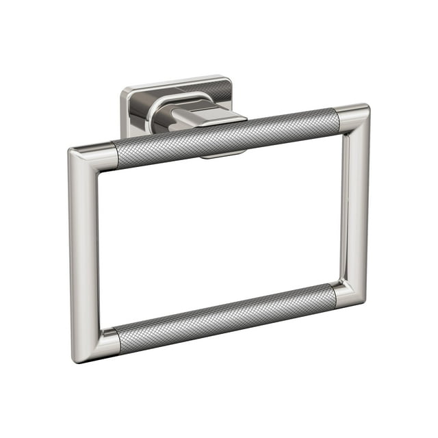 Amerock Esquire Polished Nickel/Stainless Steel Closed Towel Ring