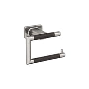 Amerock Esquire Brushed Nickel/Oil-Rubbed Bronze Single Post Toilet Paper Holder
