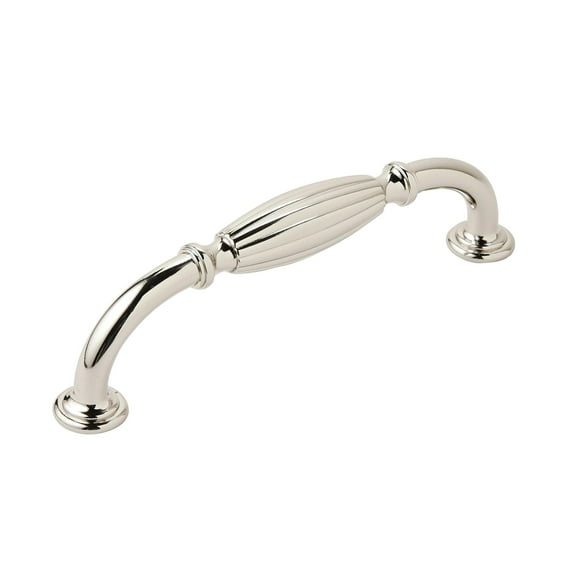 Amerock Blythe 5-1/16 in (128 mm) Center-to-Center Polished Nickel Cabinet Pull