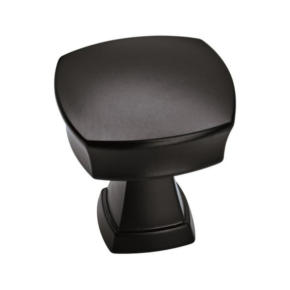 Amerock Bp11287 Stature 1-1/4" Square Cabinet Knob - Black