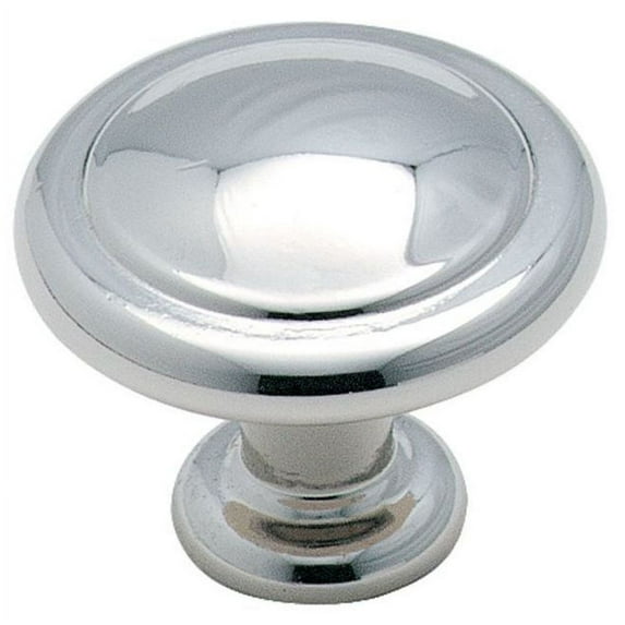 Amerock Everyday Heritage 1-1/4 in (32 mm) Diameter Polished Chrome Cabinet Knob