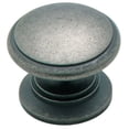 thumbnail image 1 of Brass Classics 1-1/4 in (32 mm) Diameter Weathered Nickel Cabinet Knob, 1 of 7