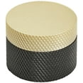 thumbnail image 1 of Transcendent 1 1 4 in 32 mm Diameter Matte Black Matte Gold Cabinet Knob, 1 of 7
