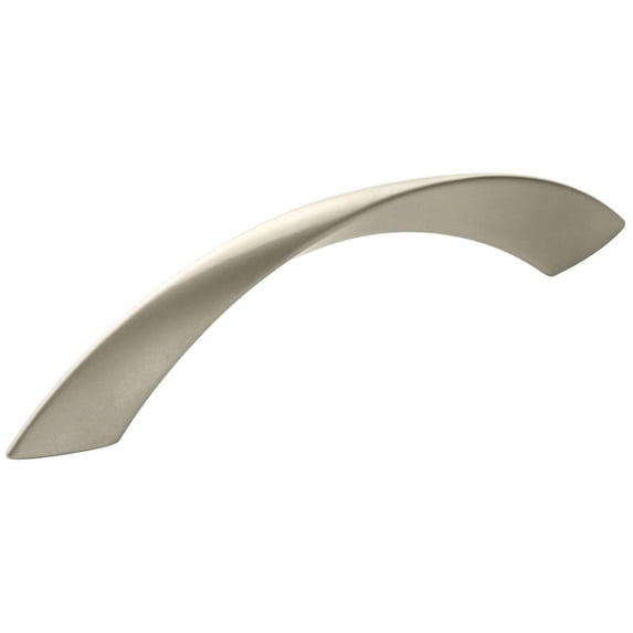 Amerock Essential'Z 5-1/16 in (128 mm) Center-to-Center Satin Nickel (Matte) Cabinet Pull