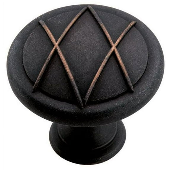 Amerock Bp24234 Lattice 1-3/8" Mushroom Cabinet Knob - Bronze