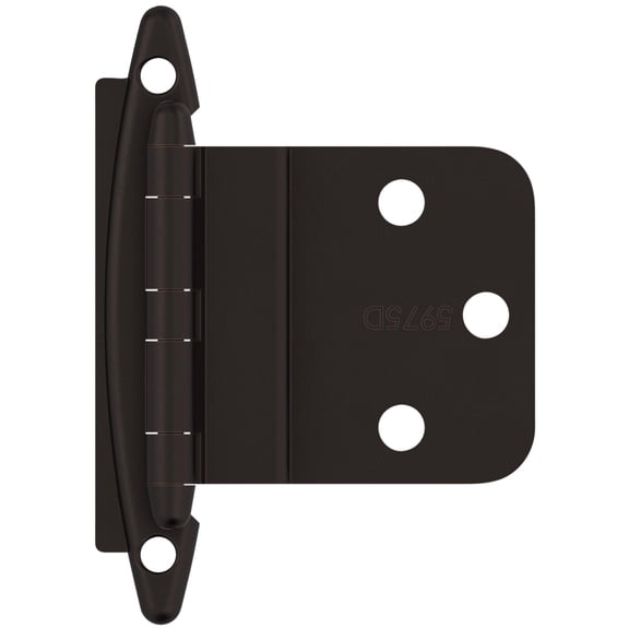 Amerock Bp3417 Functional Hardware 3/8" Inset Surface Mount Cabinet Door Hinge - Bronze