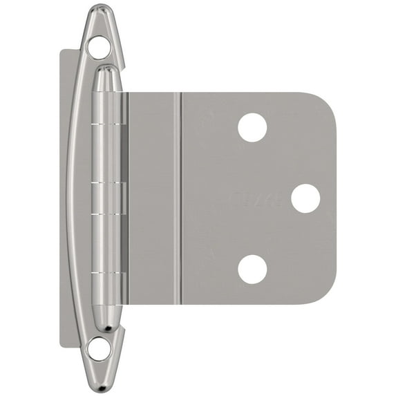 Amerock Bp3417 Functional Hardware 3/8" Inset Surface Mount Cabinet Door Hinge - Chrome