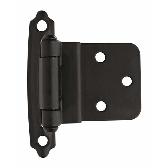 Amerock Bp3428 Functional Hardware 3/8" Inset Surface Mount Cabinet Door Hinge - Black