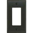 thumbnail image 1 of Amerock Bp36504 Candler Single Rocker / Gfi Outlet Wall Plate - Bronze, 1 of 5