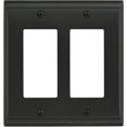 thumbnail image 1 of Amerock Bp36505 Candler Double Rocker / Gfi Outlet Wall Plate - Bronze, 1 of 5