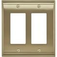 thumbnail image 1 of Amerock Bp36505 Candler Double Rocker / Gfi Outlet Wall Plate - Gold, 1 of 5