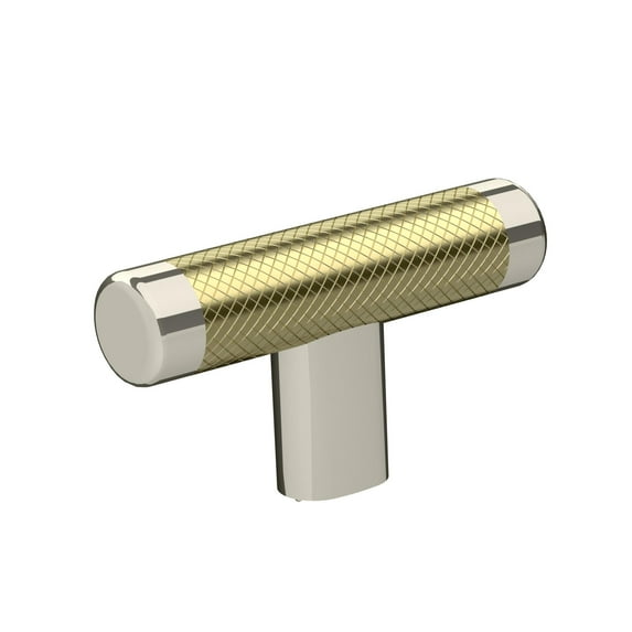 Amerock Bp36556 Bronx 5/8" Bar Cabinet Knob - Polished Nickel / Golden Champagne