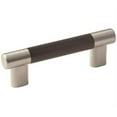 thumbnail image 1 of Esquire 3in & 3-3/4 in (76mm & 96 mm) Center-to-Center Satin Nickel/Oil-Rubbed Bronze Cabinet Pull, 1 of 7