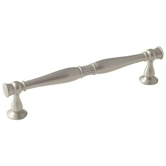 Amerock Crawford 6-5/16 in (160 mm) Center-to-Center Satin Nickel Cabinet Pull