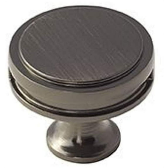 Oberon 1-3/8 in (35 mm) Diameter Gunmetal Cabinet Knob