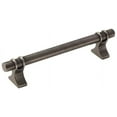 thumbnail image 1 of Amerock Davenport 5-1/16 in (128 mm) Center-to-Center Gunmetal Cabinet Pull, 1 of 7