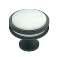 thumbnail image 1 of Amerock Bp36608 Oberon 1-3/8" Mushroom Cabinet Knob - Black, 1 of 7