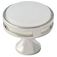 thumbnail image 1 of Oberon 1-3/8 in (35 mm) Diameter Polished Nickel/Frosted Cabinet Knob, 1 of 7